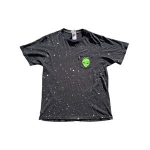 Rip N Dip aop space alien shirt “we out here” all over  print galaxy stars M